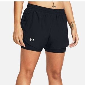 Under Armour Black Athletic Shorts Moisture-Wicking Performance